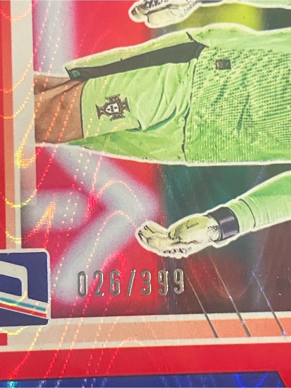 2025-26 Road To FIFA World Cup Diogo Costa Blue Swirl 026/399 Portugal Card